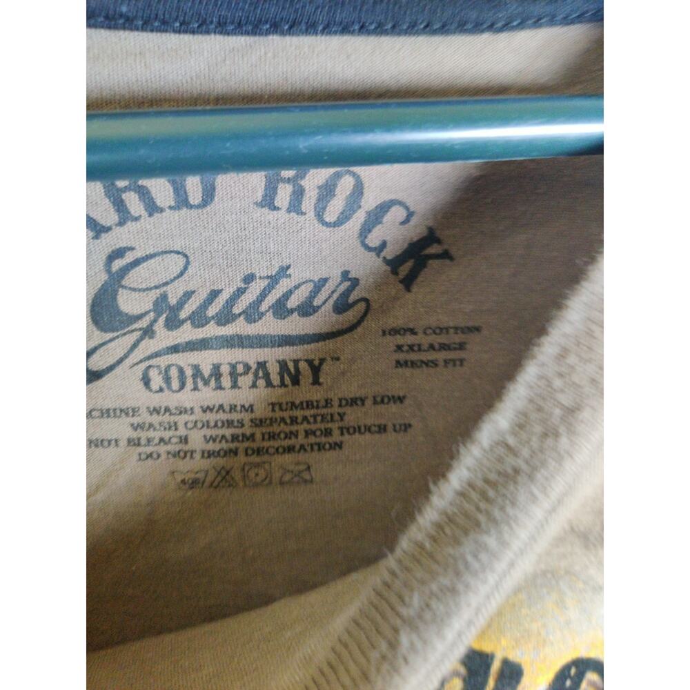 Hard Rock Cafe Orlando "Guitar Company" T-Shirt Brown [Graphic Music Men's XL - Picture 4 of 10